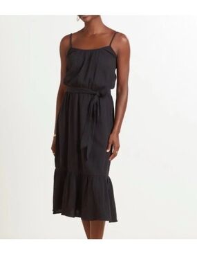 Evereve Gigi Gauze Tie Midi Dress Medium